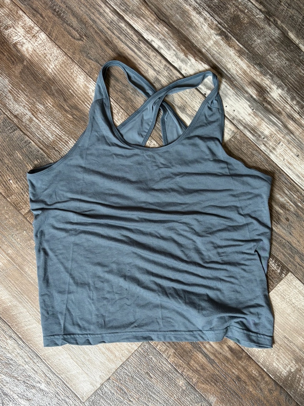 Old Navy Slate Blue Crossback Tank Top